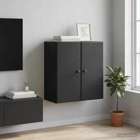 Vidaxl wandkast 59 x 31 x 60 cm bewerkt hout zwart