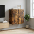 Vidaxl wandkast 59 x 31 x 60 cm bewerkt hout gerookt eiken