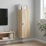 Vidaxl wandkast 33 x 34,5 x 90 cm bewerkt hout sonoma eiken