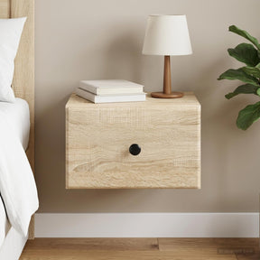 Vidaxl wandbeugel bedkast sonoma eiken 34,5 x 33 x 20 cm bewerkt hout