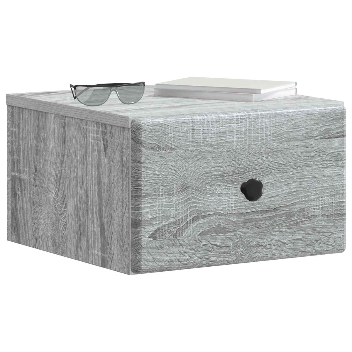 Vidaxl wandbeugel bedkast 2 st grijs sonoma 34,5 x 33 x 20 cm