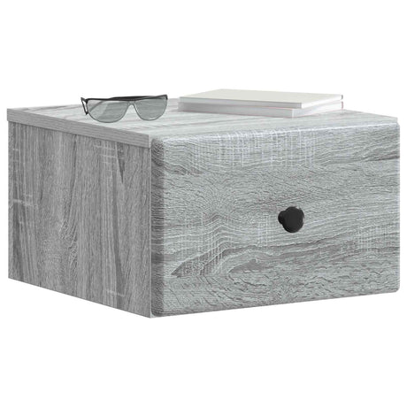 Vidaxl wandbeugel bedkast 2 st grijs sonoma 34,5 x 33 x 20 cm