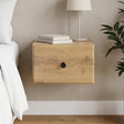 Vidaxl wandbeugel bedkast artisanaal eiken 34,5 x 33 x 20 cm