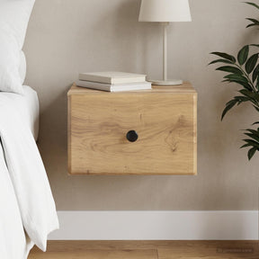 Vidaxl wandbeugel bedkast artisanaal eiken 34,5 x 33 x 20 cm