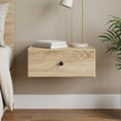 Vidaxl wandbeugel bedkast sonoma eiken 49 x 34,5 x 20 cm bewerkt hout