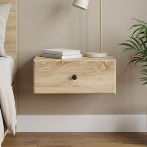 Vidaxl wandbeugel bedkast sonoma eiken 49 x 34,5 x 20 cm bewerkt hout