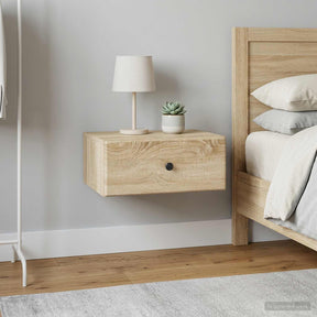 Vidaxl wandbeugel bedkast 2 st sonoma eiken 49 x 34,5 x 20 cm