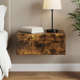 Vidaxl wandbeugel bedkast gerookt eiken 49 x 34,5 x 20 cm bewerkt hout