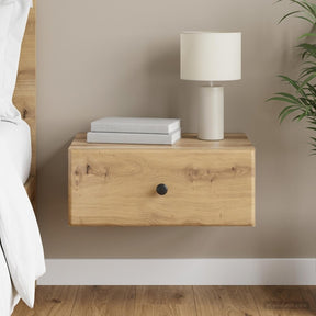 Vidaxl wandbeugel bedkast artisanaal eiken 49 x 34,5 x 20 cm