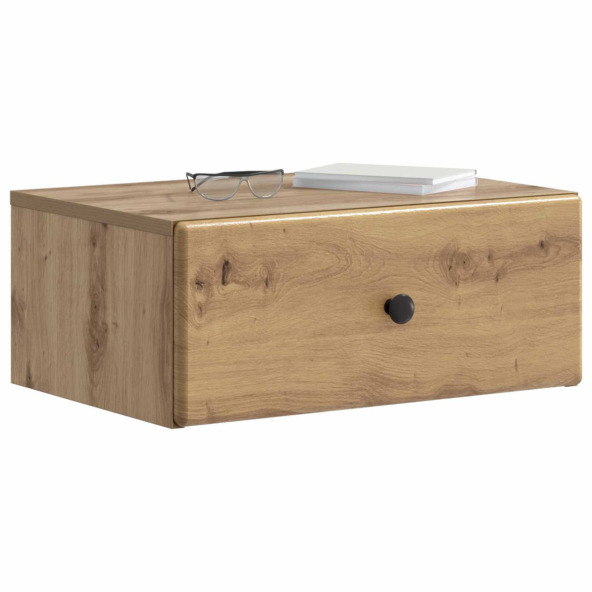 Vidaxl wandbeugel bedkast artisanaal eiken 49 x 34,5 x 20 cm