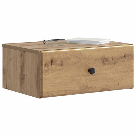 Vidaxl wandbeugel bedkast artisanaal eiken 49 x 34,5 x 20 cm