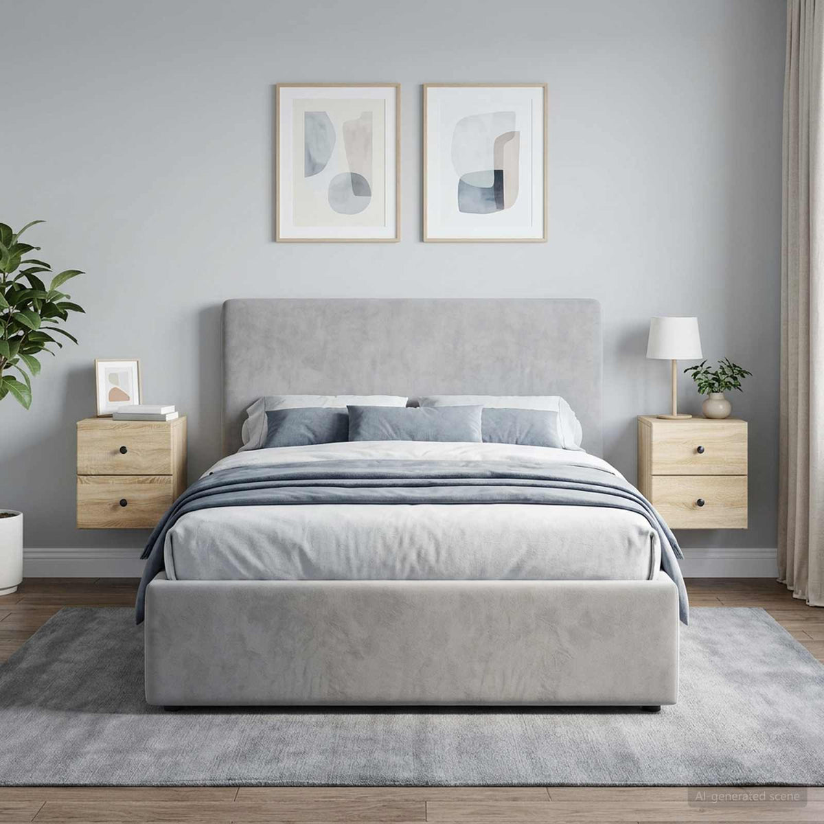 Vidaxl wandbeugel bedkast 2 st sonoma eiken 34,5 x 33 x 40 cm