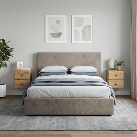 Vidaxl wandbeugel bedkast 2 st artisanaal eiken 34,5 x 33 x 40 cm
