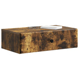 Vidaxl wandmontage zijtafel gerookt eiken 59 x 34,5 x 17 cm