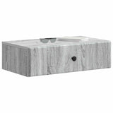 Vidaxl wandmontage zijtafel grijs sonoma 59 x 34,5 x 17 cm