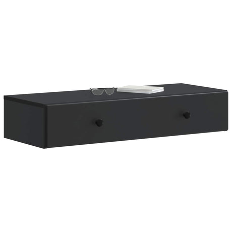 Vidaxl wandmontage zijtafel zwart 87,5 x 34,5 x 17 cm bewerkt hout