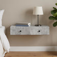 Vidaxl wandmontage zijtafel betongrijs 87,5 x 34,5 x 17 cm