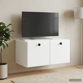 Vidaxl wandbeugel tv-kast 59,5 x 41 x 30 cm wit bewerkt hout