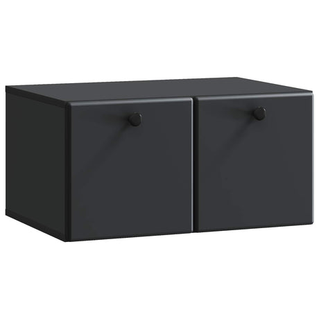 Vidaxl wandbeugel tv-kast 59,5 x 41 x 30 cm zwart bewerkt hout