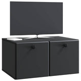 Vidaxl wandbeugel tv-kast 59,5 x 41 x 30 cm zwart bewerkt hout
