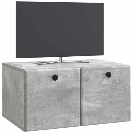 Vidaxl wandbeugel tv-kast 59,5 x 41 x 30 cm betongrijs bewerkt hout