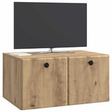 Vidaxl wandbeugel tv-kast 59,5 x 41 x 30 cm artisanaal eiken