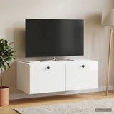 Vidaxl wandbeugel tv-kast 78,5 x 41 x 30 cm hoogglans wit bewerkt hout
