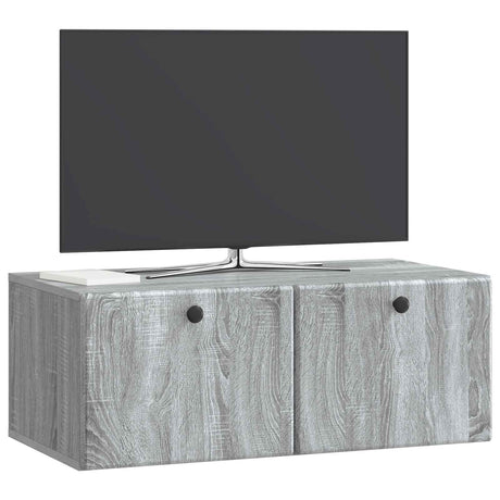 Vidaxl wandbeugel tv-kast 78,5 x 41 x 30 cm grijs sonoma bewerkt hout