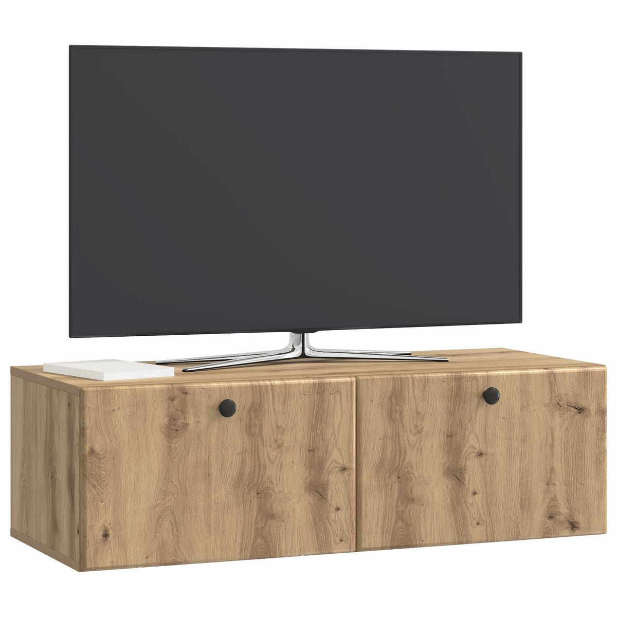 Vidaxl wandbeugel tv-kast 98 x 41 x 30 cm artisanaal eiken