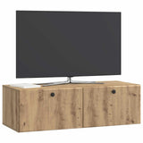Vidaxl wandbeugel tv-kast 98 x 41 x 30 cm artisanaal eiken