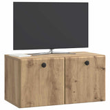 Vidaxl wandbeugel tv-kast 59,5 x 31 x 30 cm artisanaal eiken