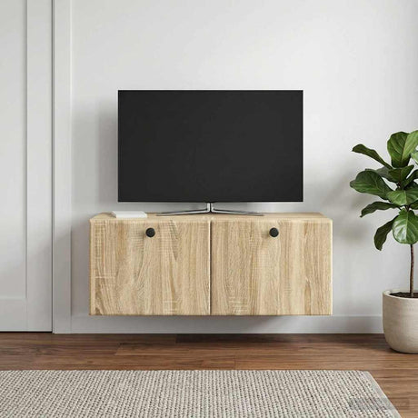 Vidaxl wandbeugel tv-kast 78,5 x 31 x 30 cm sonoma eiken bewerkt hout