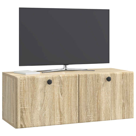 Vidaxl wandbeugel tv-kast 78,5 x 31 x 30 cm sonoma eiken bewerkt hout