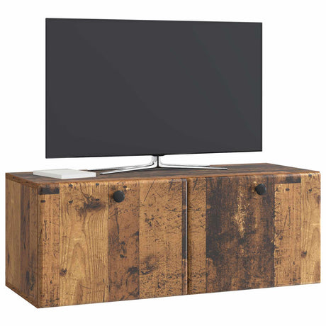 Vidaxl wandbeugel tv-kast 78,5 x 31 x 30 cm oud hout bewerkt hout