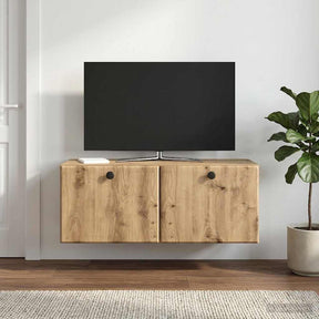 Vidaxl wandbeugel tv-kast 78,5 x 31 x 30 cm artisanaal eiken
