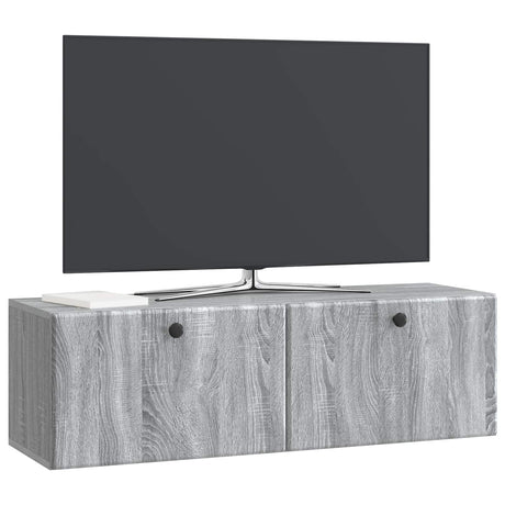 Vidaxl wandbeugel tv-kast 98 x 31 x 30 cm grijs sonoma bewerkt hout