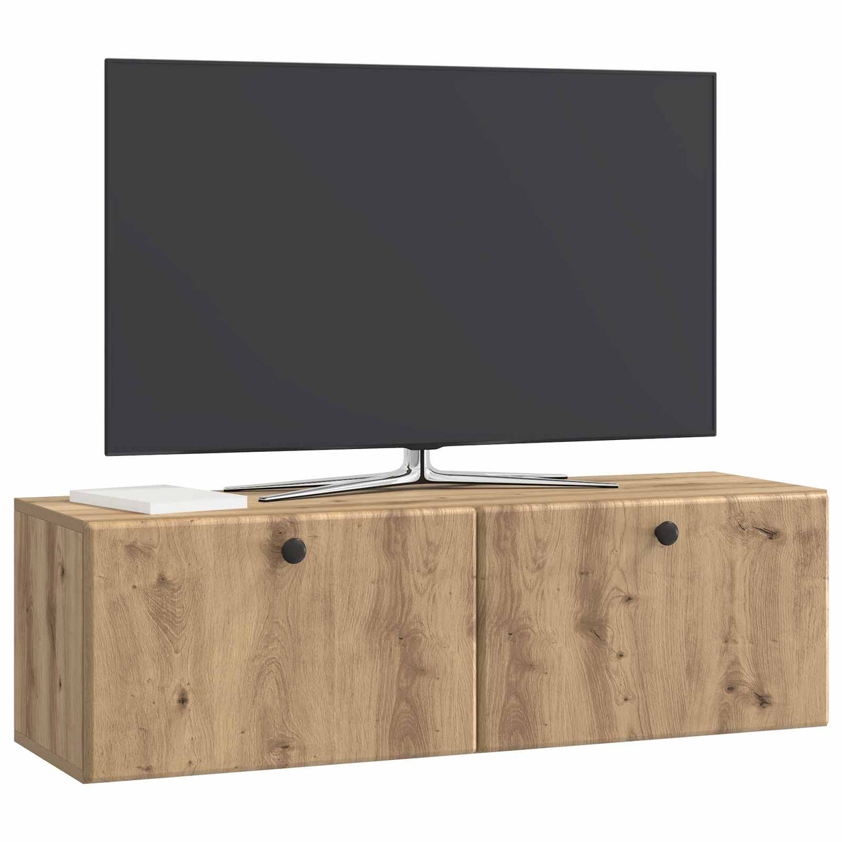 Vidaxl wandbeugel tv-kast 98 x 31 x 30 cm artisanaal eiken