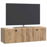 Vidaxl wandbeugel tv-kast 98 x 31 x 30 cm artisanaal eiken