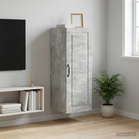 Vidaxl wandkast 33 x 34,5 x 90 cm bewerkt hout betongrijs