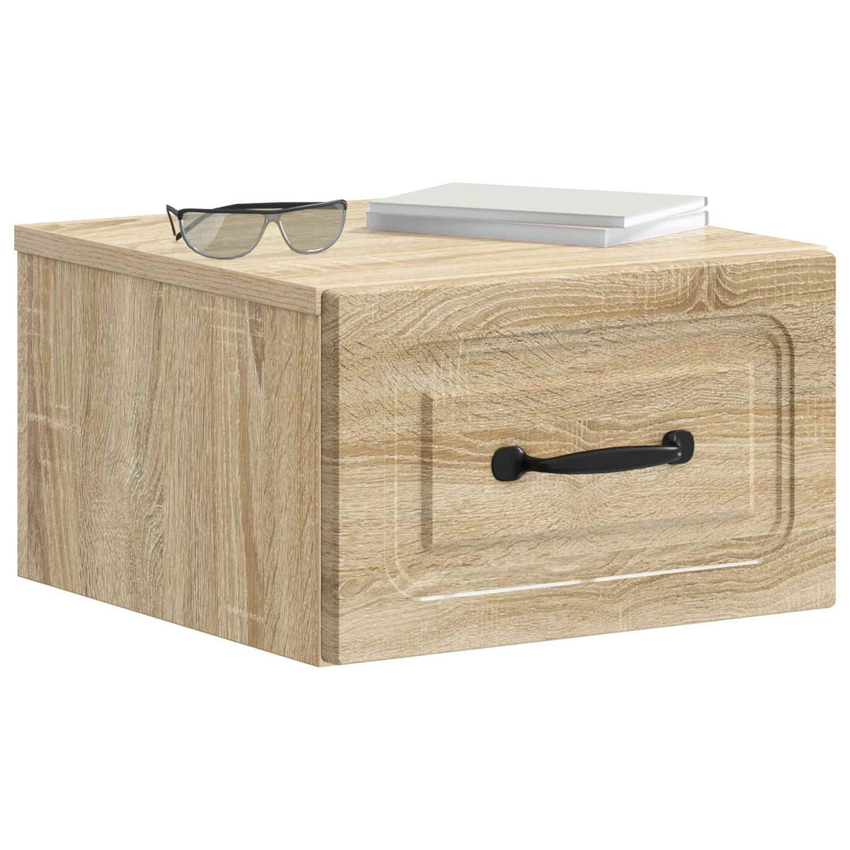 Vidaxl wandbeugel bedkast sonoma eiken 34,5 x 33 x 20 cm bewerkt hout