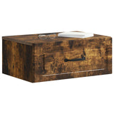 Vidaxl wandbeugel bedkast gerookt eiken 49 x 34,5 x 20 cm bewerkt hout