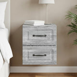 Vidaxl wandbeugel bedkast grijs sonoma 34,5 x 33 x 40 cm bewerkt hout