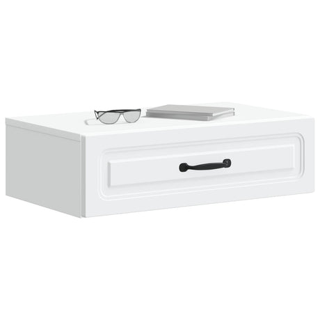 Vidaxl wandmontage zijtafel wit 59 x 34,5 x 17 cm bewerkt hout