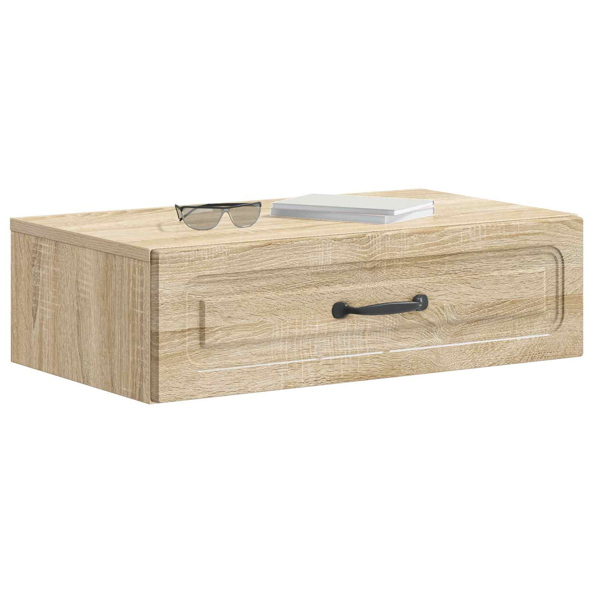 Vidaxl wandmontage zijtafel sonoma eiken 59 x 34,5 x 17 cm
