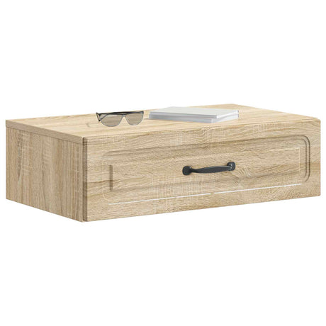 Vidaxl wandmontage zijtafel sonoma eiken 59 x 34,5 x 17 cm