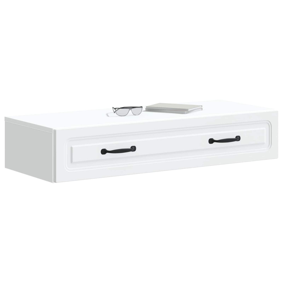 Vidaxl wandmontage zijtafel wit 87,5 x 34,5 x 17 cm bewerkt hout