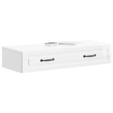 Vidaxl wandmontage zijtafel hoogglans wit 87,5 x 34,5 x 17 cm
