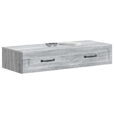 Vidaxl wandmontage zijtafel grijs sonoma 87,5 x 34,5 x 17 cm