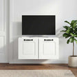 Vidaxl wandbeugel tv-kast wit 59,5 x 41 x 30 cm bewerkt hout