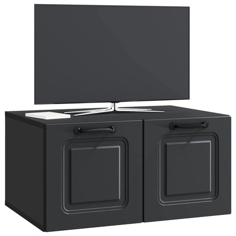 Vidaxl wandbeugel tv-kast zwart 59,5 x 41 x 30 cm bewerkt hout